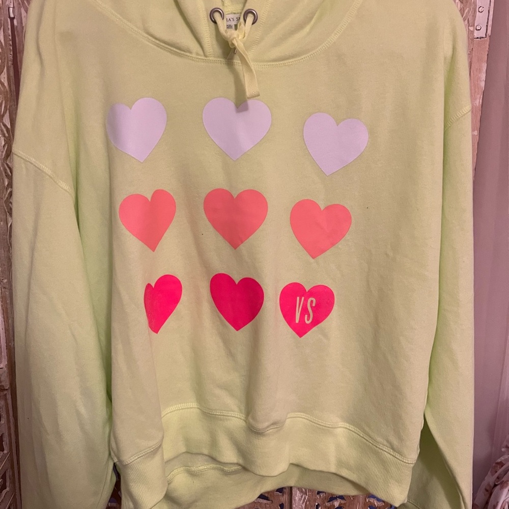 Victoria’s Secret Hoodie with hearts!